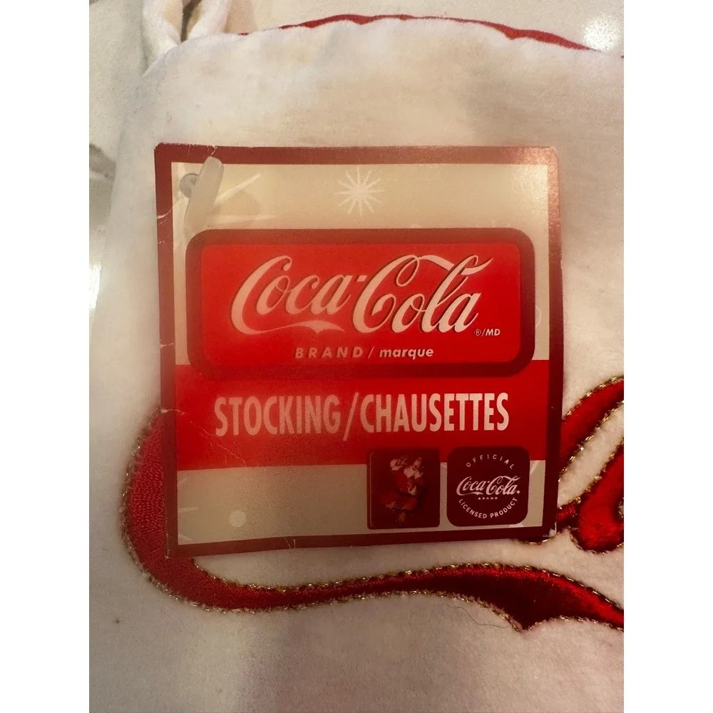Coca-Cola Christmas Stocking Red Sequin Harlequin Diamond Cavanagh Group NWT